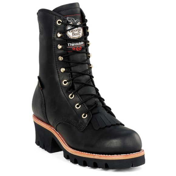 Georgia Boot 8" Insulated Waterproof GoreTex Logger Work Boot G9270 Mens 10 Wide - Picture 1 of 14